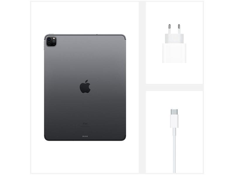 iPad Pro 12,9” 4ª Geração Apple Wi-Fi + Cellular - 256GB Cinza
